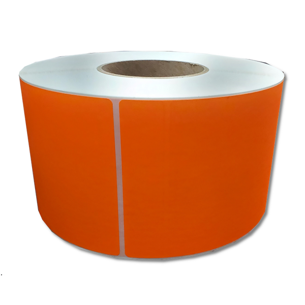 4" x 6" Direct Thermal Roll Labels (Orange)