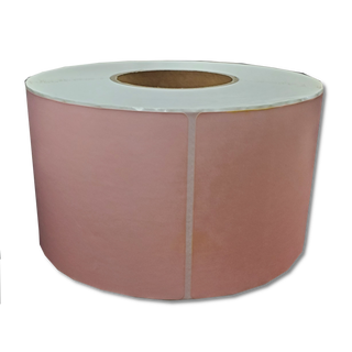 4" x 6" Direct Thermal Roll Labels (Pink)