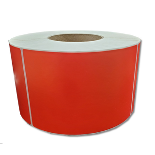 4" x 6" Direct Thermal Roll Labels (Red)