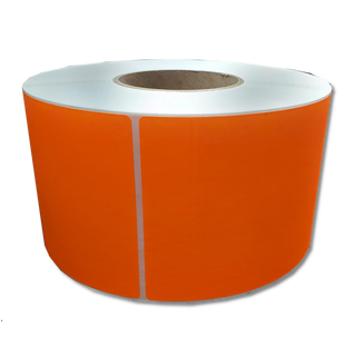 4" x 6" Thermal Transfer Roll Labels (Orange)