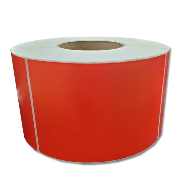 4" x 6" Direct Thermal Roll Labels (Red)