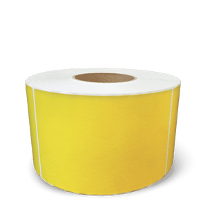 4" x 6" Direct Thermal Roll Labels (Yellow)