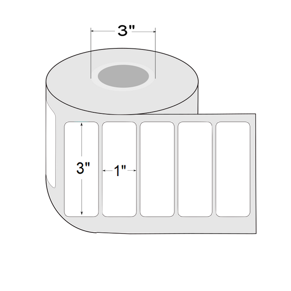 3" x 1" Roll Labels