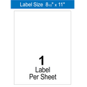 8.5" x 11" Laser Labels
